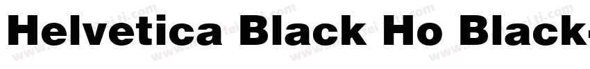 Helvetica Black Ho Black字体转换